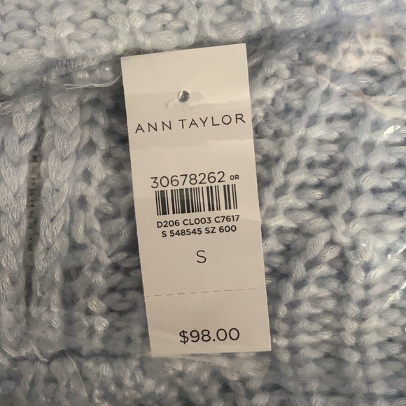 ANN TAYLOR ZIP COLLAR SWEATER NEW - Picture 4 of 4